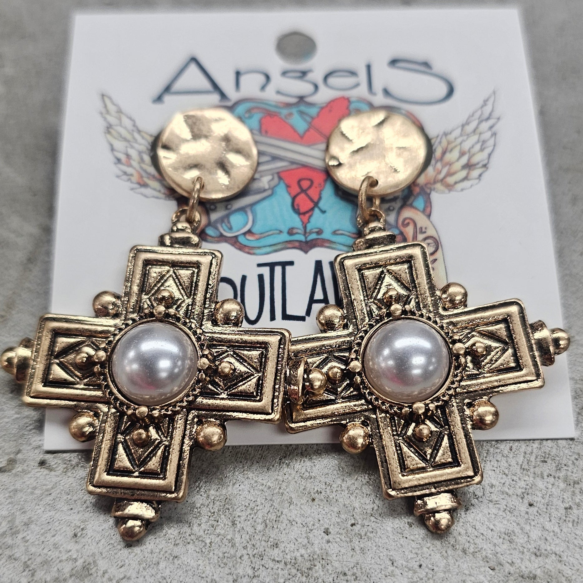 Almighty Cross Earrings