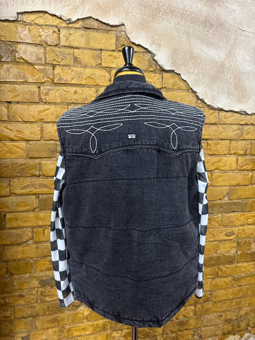 Black Bootstich Vest
