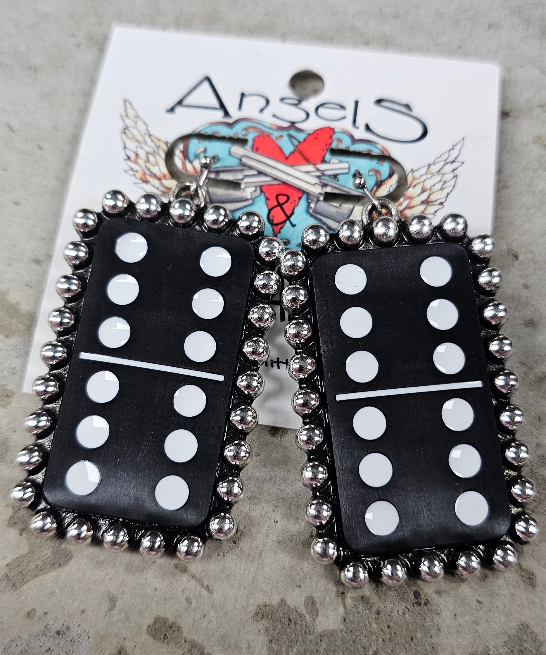 Black Dominoes earrings