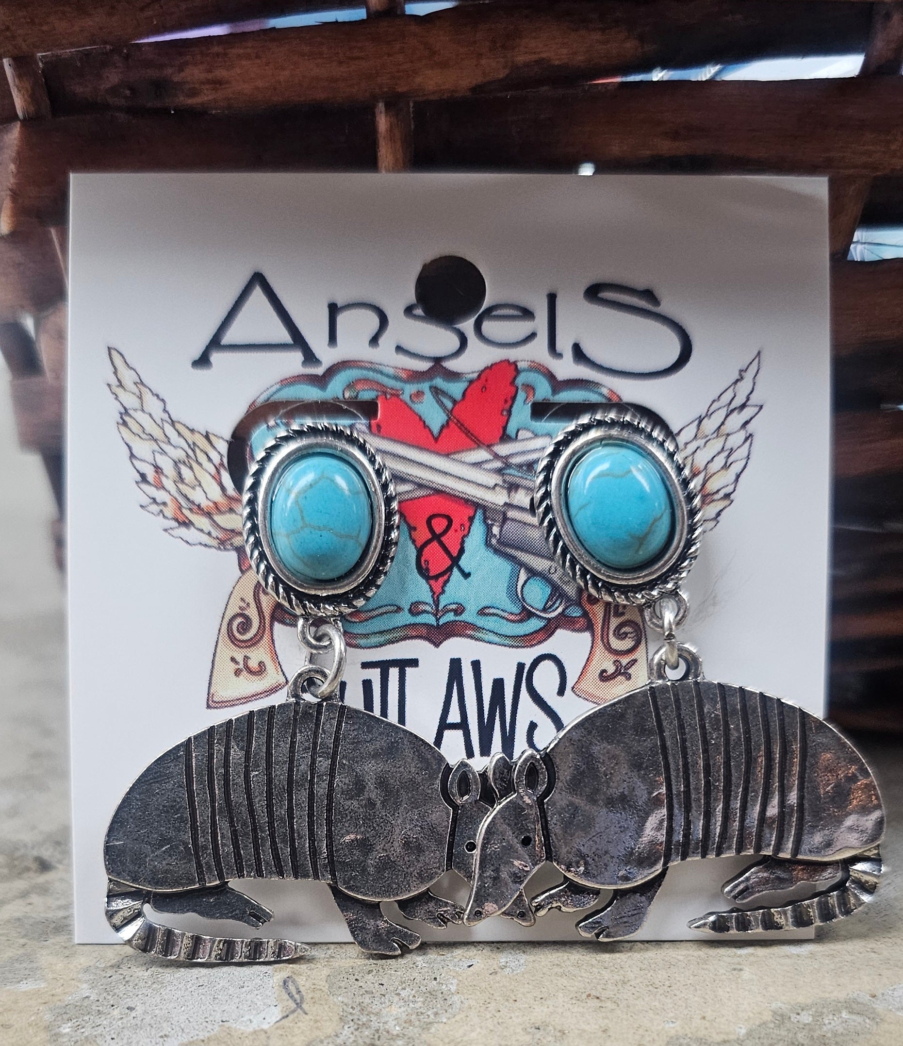 Amazing Armadillo Earrings