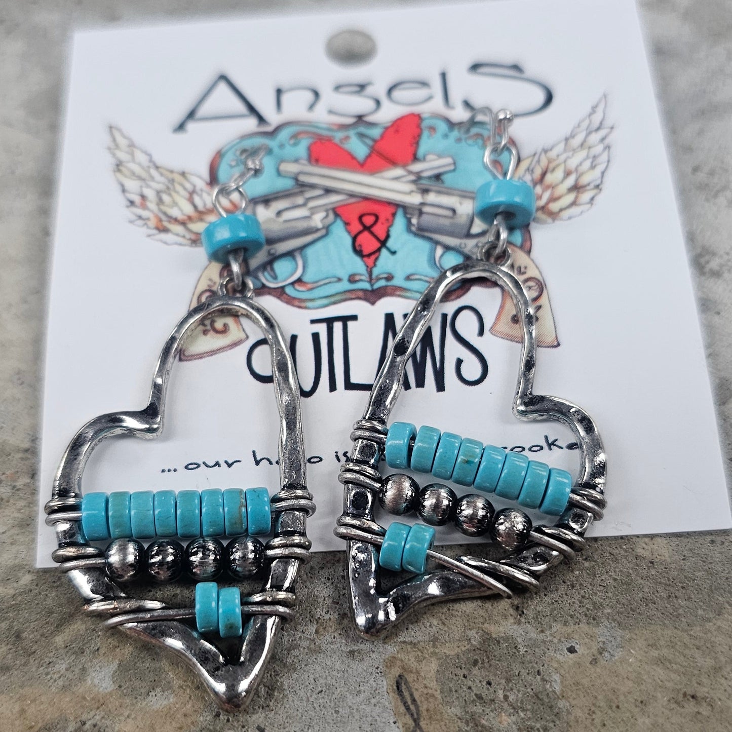 My Heart Burns For You Earrings