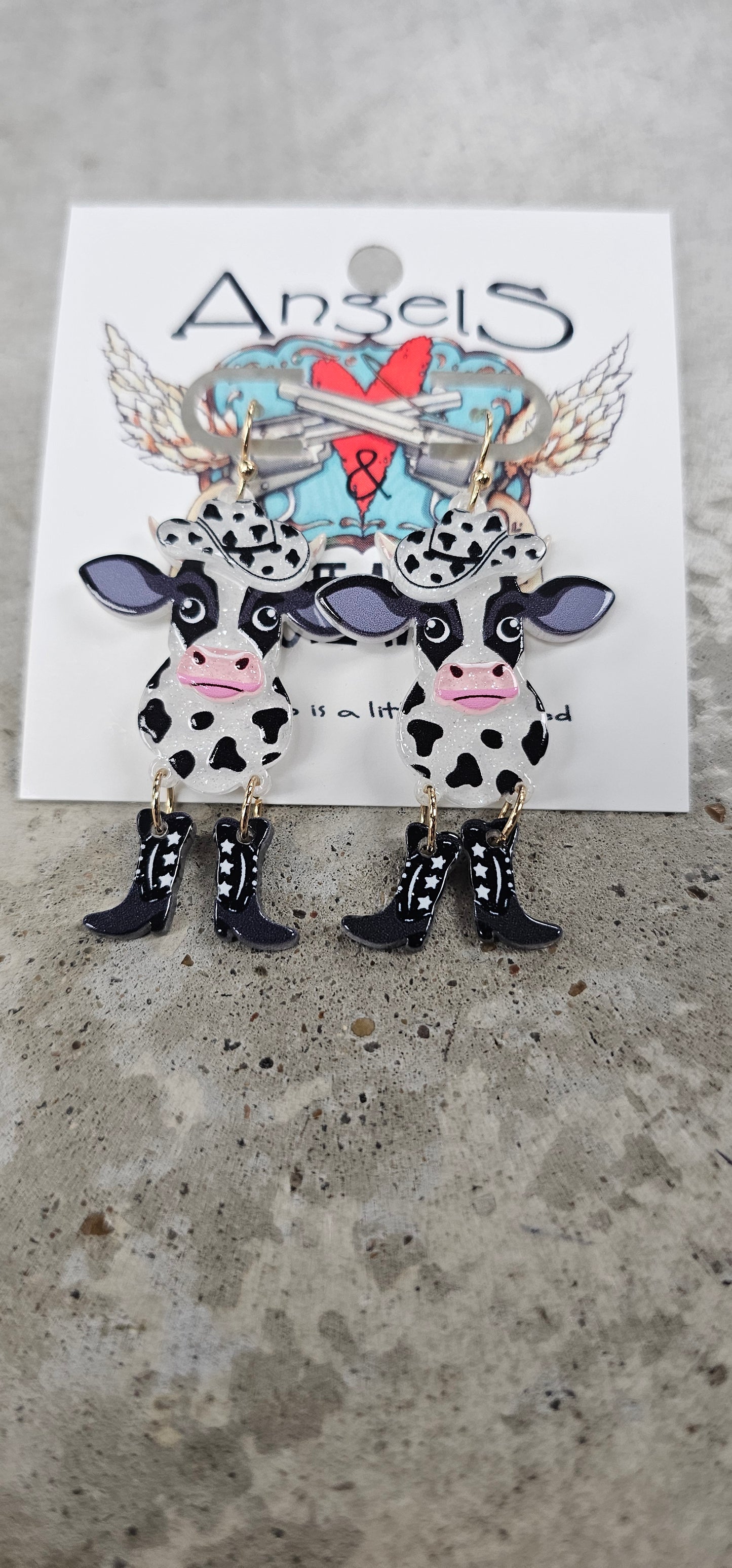 Dancing Cow Earrings