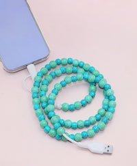 Beaded Dual USB Fast Charging Cable