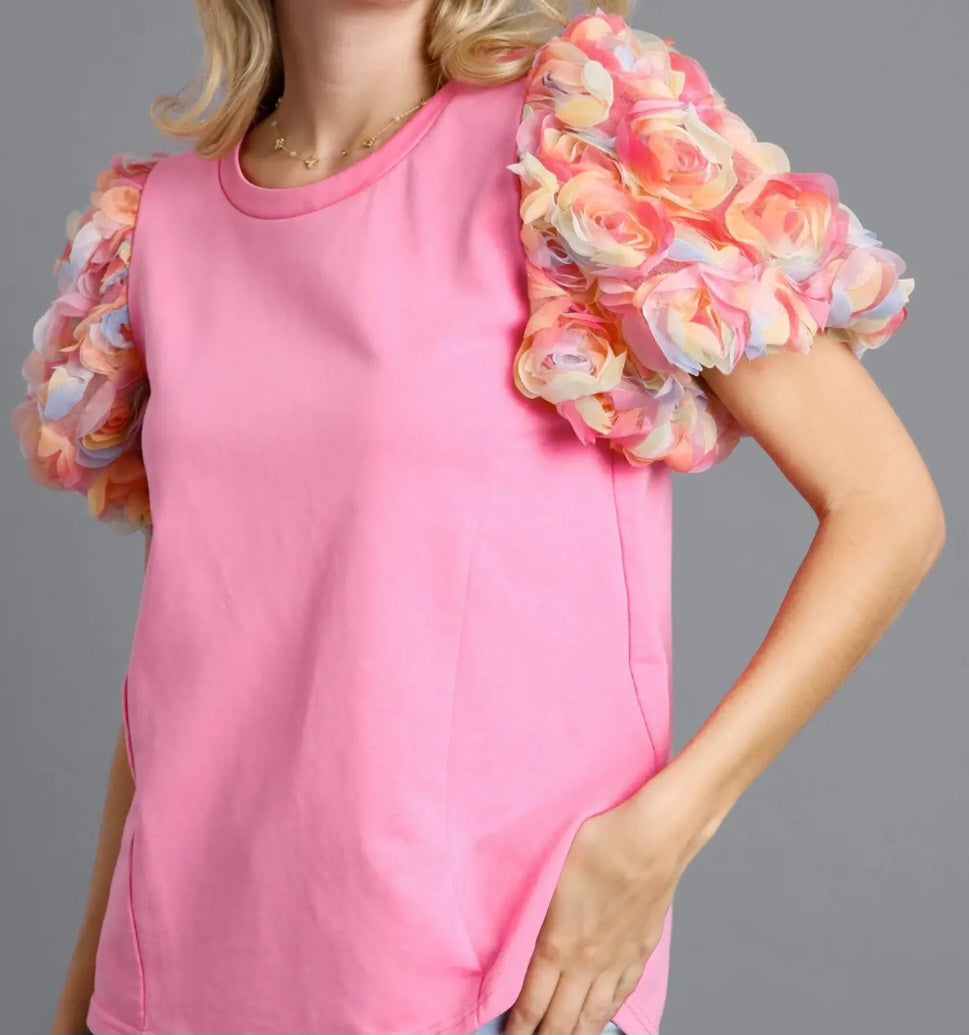 Blush Bloom Sleeve Top