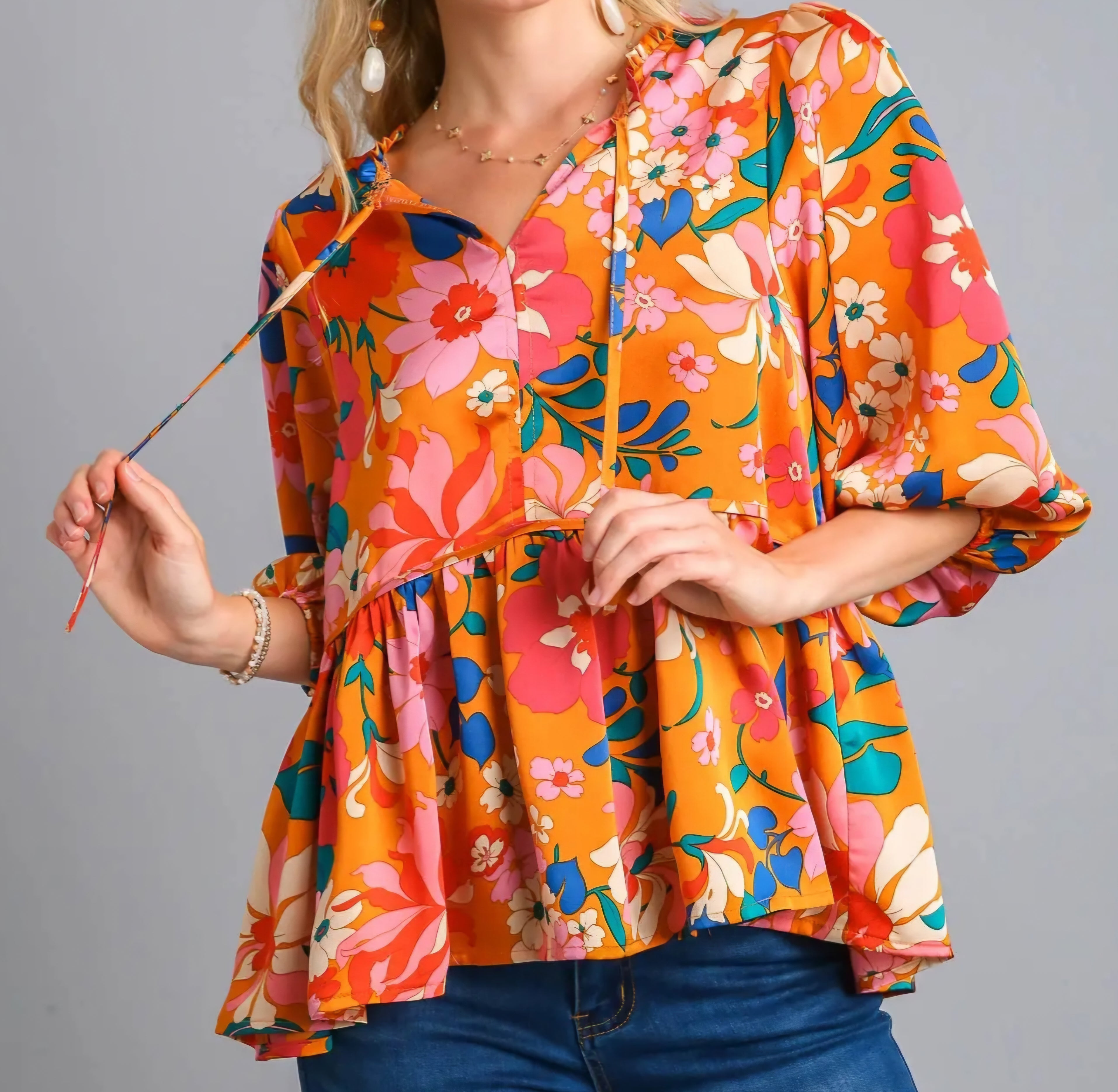 Boheme Beauty Peplum Top