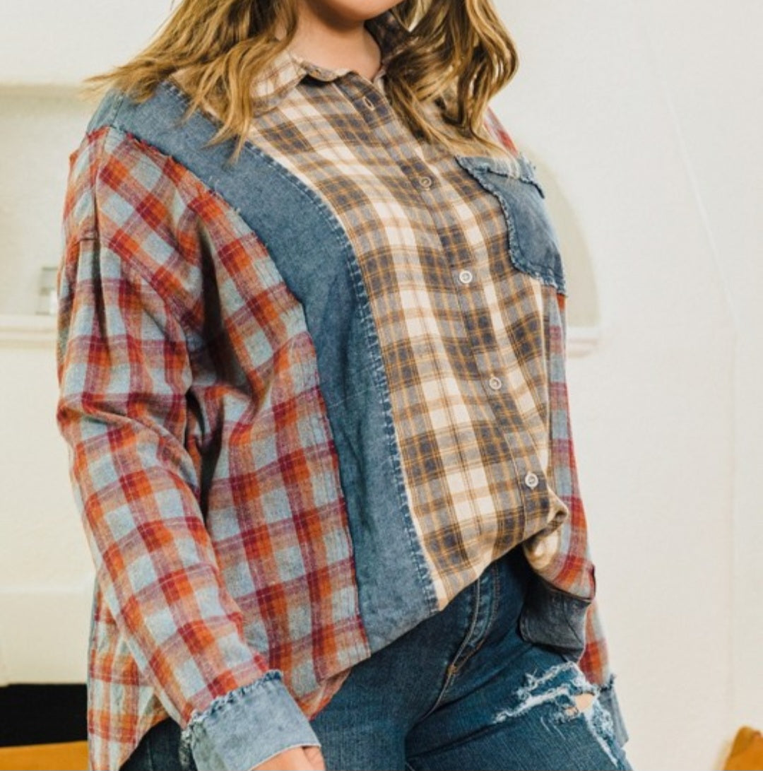 Backroad Beauty Patchwork Top